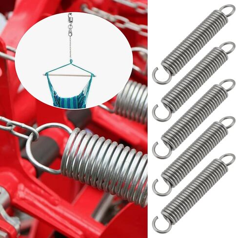 20pcs تمديد الينابيع 1/4 بوصة × 1-1/2 بوصة الينابيع التمديد الفولاذ المقاوم للصدأ الينابيع 0.035 بوصة نوابض التوتر مع نهايات الخطاف in Kuwait