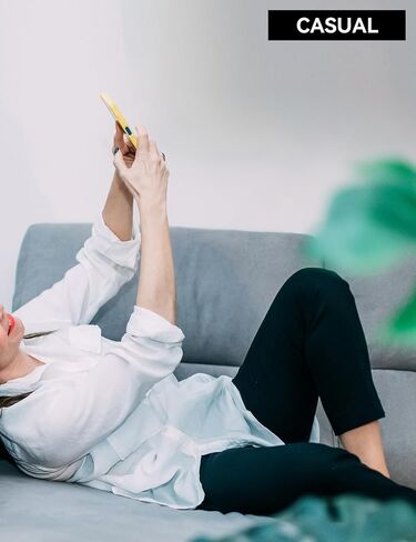 سراويل كابري للسيدات Petite Capris مع جيوب عالية محرقة على مستقيم سراويل اقتصاص مستقيمة in Saudi Arabia