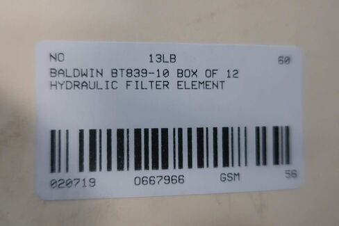 صندوق من 12 Baldwin BT839-10 عنصر المرشح الهيدروليكي in Saudi Arabia