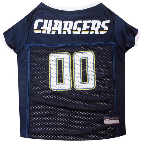 NFL Los Angeles Chargers Dog Jersey, Size: X-Small. Best Football Jersey Costume for Dogs & Cats. Licensed Jersey Shirt in Saudi Arabia