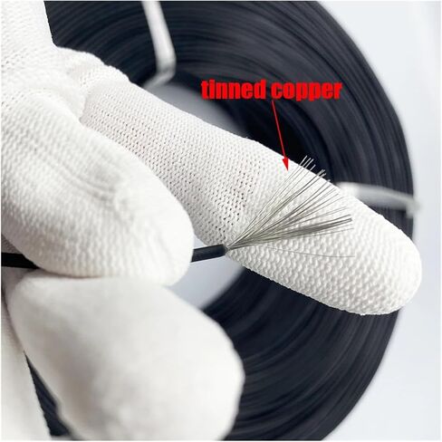UL (PVC) Wire and Cable 10M/lot Power Delivery Cable Connect Wires AWG18 Power Cord Multicolor Extension Cord Connector Stranded Tinned Copper Wire(Black) in Saudi Arabia