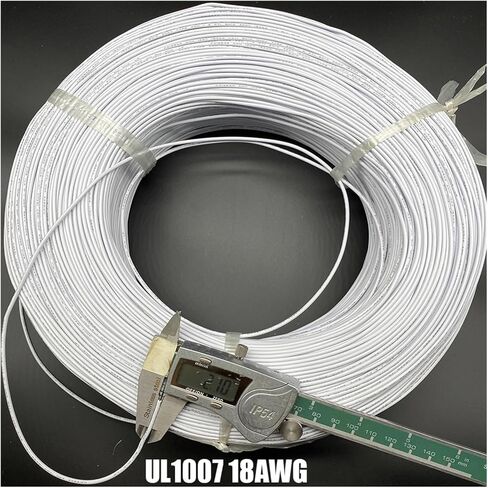 UL (PVC) Wire and Cable 10M/lot Power Delivery Cable Connect Wires AWG18 Power Cord Multicolor Extension Cord Connector Stranded Tinned Copper Wire(Black) in Saudi Arabia