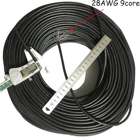 UL (PVC) Wire and Cable Tin-Plate Copper Signal Wire 28 AWG 6 7 8 9 10 Core Cable 300V PVC Cable Soft Sheath Line Control Cable for U+S+B Mouse Keyboard(28AWG 2 core) in Saudi Arabia