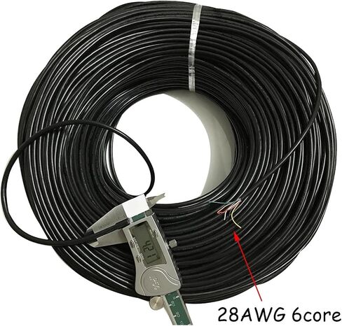 UL (PVC) Wire and Cable Tin-Plate Copper Signal Wire 28 AWG 6 7 8 9 10 Core Cable 300V PVC Cable Soft Sheath Line Control Cable for U+S+B Mouse Keyboard(28AWG 2 core) in Saudi Arabia