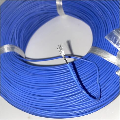 CAARLA UL (PVC) Wire and Cable 10M/Lot Silicone Electronic Wire 20AWG 200 Degrees 0.5 Square Blue Green Yellow Red Black High Temperature Soft Wire(White) in Saudi Arabia