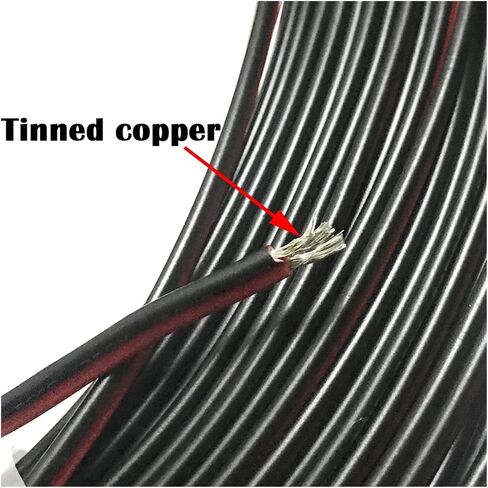 UL (PVC) Wire and Cable DIY Electronic Wire 2pin Tinned Copper Wire 28AWG Red Black Cable Moisture-Proof PVC Fire Retardant Parallel Lines(100 meers) in Saudi Arabia