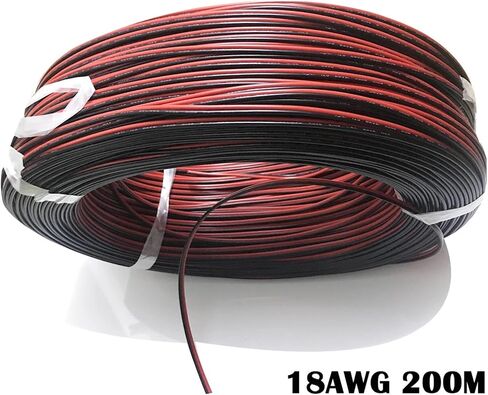 UL (PVC) Wire and Cable DIY Electronic Wire 2pin Tinned Copper Wire 28AWG Red Black Cable Moisture-Proof PVC Fire Retardant Parallel Lines(100 meers) in Saudi Arabia