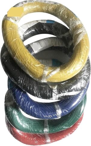 UL (PVC) السلك والكابلات 32AWG إصلاح سلك 7/0.12TS 32AWG سلك النحاس المعلق PVC الكبل الكهربائي الكبل الكهربائي L+E+D Superfine سلك السلامة (أصفر ، 10 أمتار) in Saudi Arabia