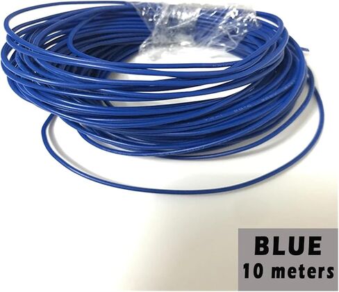 UL (PVC) Wire and Cable Vehicles Repair Cable Tinned Copper Stranded Cable Cord OD 2.4mm 300V Wrapping 26AWG PVC Electronic Wire(Blue,5 Meters) in Saudi Arabia