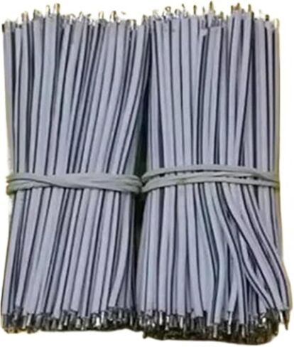 UL (PVC) مصباح الأسلاك والكابلات مع راتنجات سلكية تكميلية Mi Ni Word SMD Cable مزدوجة مع القصدير للإعلان عن كلمة مضيئة (رمادي أبيض ، 1000 قطعة 8 سم) in Saudi Arabia