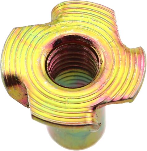 15pcs t nut 4 jaw nut m8x20mm ers stere on stee tee the the table table chair legs quad spike furniture backboard connection brolk browt for wood legting fistration furniture furniture in Kuwait