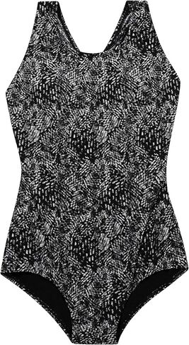 Dolfin Aquashape Women's One Piece Swimsuit - Print Conservative Cut Athletic Lap Suit in Saudi Arabia