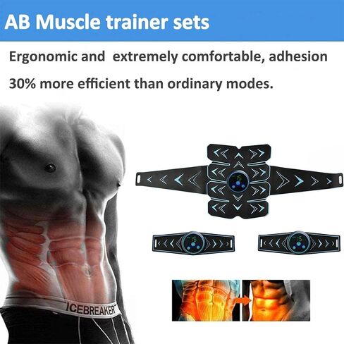 Fitness Belt, Abs Stimulator Muscle Toner, Ab Machine Trainer for All Body, Fitness Strength Training Workout Equipment for Men and Women in Saudi Arabia