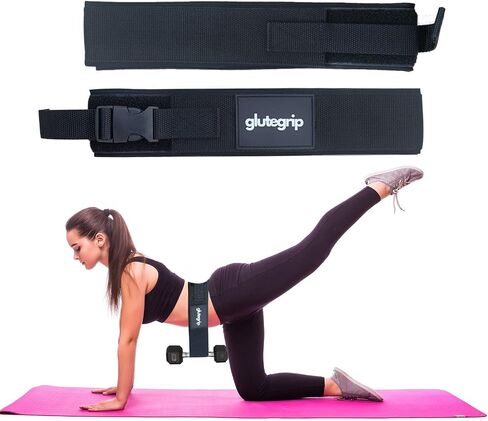 Hip Thrust Belt, Hip Thrust Belt for Dumbbells Heavy, Hip Thrust Belt for Weights, Booty Belt for Hip Thrust, Hip Thrust Belt for Men & Women, Pilates Equipment, Use at Home & Gym, Black in Saudi Arabia