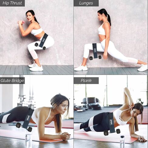 Hip Thrust Belt, Hip Thrust Belt for Dumbbells Heavy, Hip Thrust Belt for Weights, Booty Belt for Hip Thrust, Hip Thrust Belt for Men & Women, Pilates Equipment, Use at Home & Gym, Black in Saudi Arabia