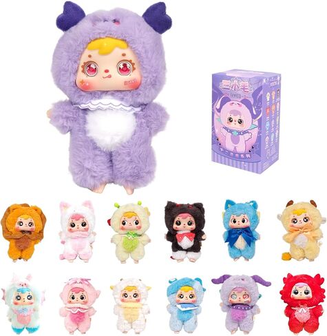 Kawaii Plush Blind Box, Cute Blind Box Figures, Random Design Action Figures Collectible Toys Home Decorations, Single Box in Saudi Arabia