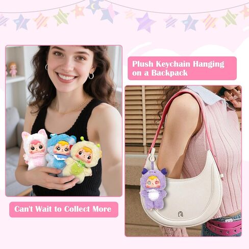 Kawaii Plush Blind Box, Cute Blind Box Figures, Random Design Action Figures Collectible Toys Home Decorations, Single Box in Saudi Arabia