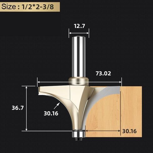 1/4 1/2 زاوية زاوية شانك على جهاز التوجيه بتة مع الأداة للأداة الخشبية Tungsten Carbide Milling Cutter CNC End Mill Cutters (Y00328) in Kuwait