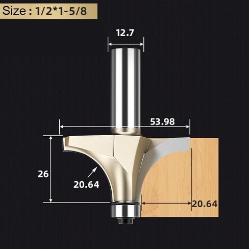1/4 1/2 زاوية زاوية شانك على جهاز التوجيه بتة مع الأداة للأداة الخشبية Tungsten Carbide Milling Cutter CNC End Mill Cutters (Y00328) in Kuwait