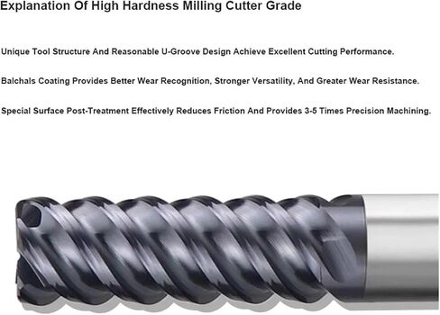 HRC80 Tungsten Steel Carbide Unequal Spiral 4-Flute End Mill High Hardness cuttering CNC Machining Endmill Tools(-Corner Rounding-) in Saudi Arabia