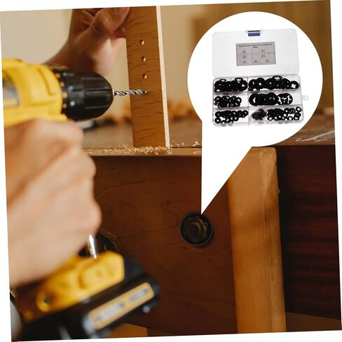 GLEAVI Manganese Steel Retaining Clips Assortment Kit Snap Locking Washers for Axles and Shafts Rustproof and Wear-Resistant Organized Storage Box Included in Saudi Arabia