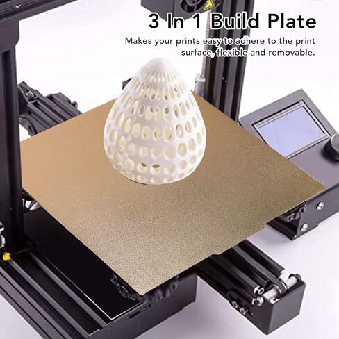 3D Printer Build Plate PEI ، 500 × 500 مم من منصة سرير مغناطيسي محكم ، جودة طباعة ممتازة لـ PLA ، ABS ، PETG ، TPU ، الكمبيوتر الشخصي in Saudi Arabia