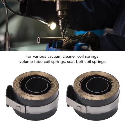 Drill Press Return Spring High Performance Durable Quill Coil Replacement Spring Steel Feed Return Spring for Bench Drills Horizontal and Vertical Type 2Pcs in Saudi Arabia