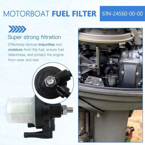 61N-24560-00-00 مرشح الوقود لسيارة ياماها الخارجي 9.9hp 15hp 20hp 25hp 30hp 40hp 55hp 48hp 50hp 60hp 70hp 75hp 90hp 90hp for yamaha 150 115 2 4 stroke marine boat filter-15410-93411 in Saudi Arabia