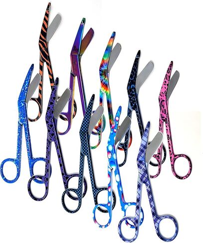 مجموعة من 10 متنوعة نمط الممرضة دكتور EMT Lister مكسور مقص 5.5 "(14 سم) ، الفولاذ المقاوم للصدأ ، جودة قسط (الشكل 4) in Saudi Arabia