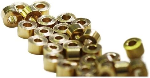 60 Pieces Solid Raw Brass Spacers Tube 3.5mm x 2mm Yellow Brass in Kuwait