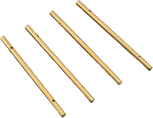 4pcs Brass Round Long Tube Bar Connector Component for Making Smooth Plain Cylinder Tube Spacer Connectors in Saudi Arabia