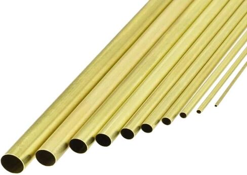 Length 500mm Brass Tube DIY Round Diameter 2mm 3mm 4mm 16mm 20mm Brass tube cutting(10mm x9mm) in Kuwait