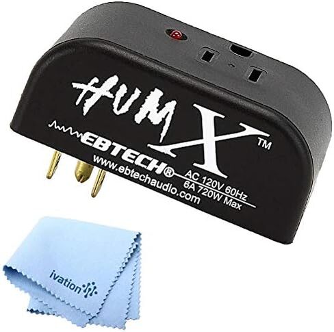 Hum X - Plug -AC Voltage Ground Loop Hum Eliminator + Cleaning Cloth in Saudi Arabia
