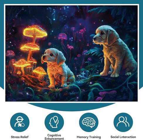 Jigsaw Puzzle for Adults 500 Pieces – 500 Piece Puzzle with Scenic Cabin, Interlocking Adult Puzzles, Letter Clues, 1:1 Poster, Home Decor Gift | 20.5 x 15 in in Kuwait