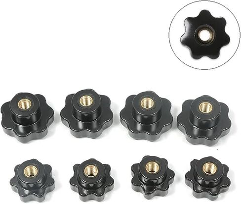 Star Knob Bakelite 7star شاركت مقبض من خلال ثقب الإناث M4 M5 M6 M8 M10 M12 Thread Nut Clamping مقابض (M8x50) in Saudi Arabia