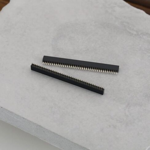 SING F LTD 20PCS 40 Pin Single Row Straight Female Pin Header Connector 1.27 mm Pitch Overall Dimensions 51x7x2 mm Suitable for Electronic Circuit Boards PCB Connections in Saudi Arabia