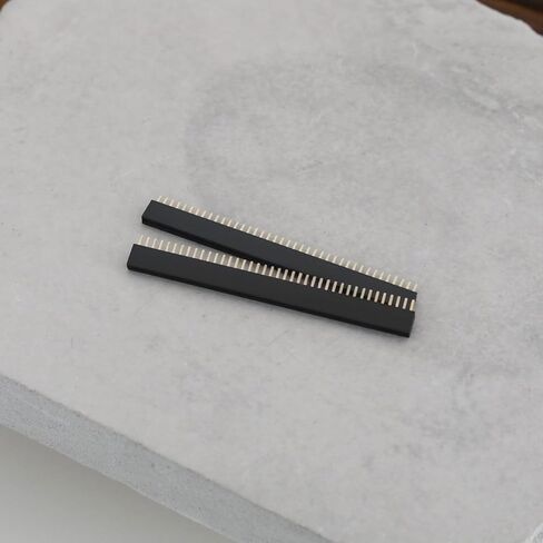 SING F LTD 20PCS 40 Pin Single Row Straight Female Pin Header Connector 1.27 mm Pitch Overall Dimensions 51x7x2 mm Suitable for Electronic Circuit Boards PCB Connections in Saudi Arabia