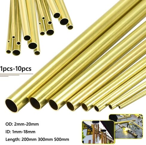 500mm Brass Tube DIY Round Brass Tubing for Railings Handrails Lamps and Musical Instrument Manufacturing(7mm x5mm) in Kuwait
