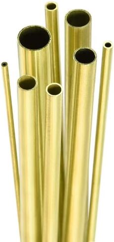 Brass Round Tube for Door Frames Handicrafts and Home Improvement Project 500mm(OD 19 x ID 17mm) in Kuwait
