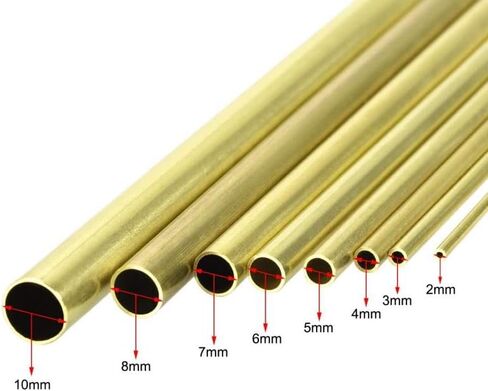 200mm Brass Seamless Round Tube for DIY Robotics Electronics and Mechanical Projects(OD 22 x ID 20mm) in Kuwait