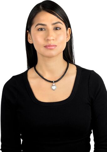 American West Jewelry Sterling Silver Genuine Gemstone Concha Heart Pendant Enhancer in Saudi Arabia