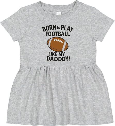 inktastic Born to Play Like My Daddy Football Infant Dress in Saudi Arabia