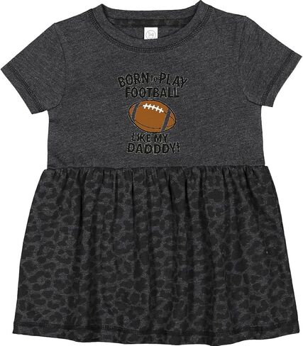 inktastic Born to Play Like My Daddy Football Infant Dress in Saudi Arabia