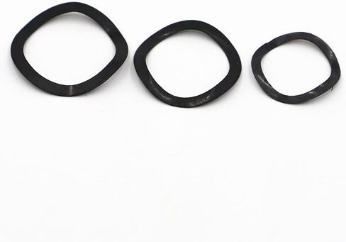 Wave Crinkle Spring Washers, Wave washers Three Wave Washers Spring Washer 304 Stainless Steel Black 65MN Steel M3 M4 M5 M6 M8 M10 M12 M14 M16 M19 M21 M24 M27 M34(M34x41) in Saudi Arabia
