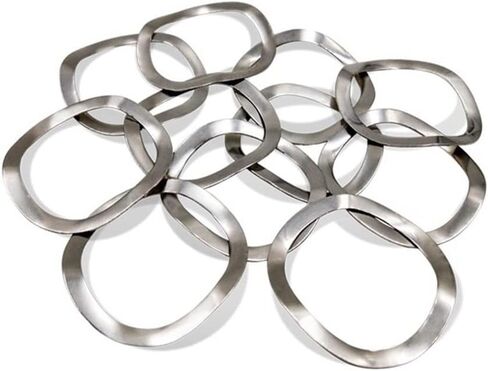 Wave Crinkle Spring Washers, Wave washers Three Wave Spring Washer 304 Stainless Steel M3 M4 M5 M6 M8 M10 M12 M16 Gasket Ring Curved Washers50pcs(M5) in Saudi Arabia