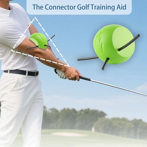 The Connector Golf Training Aid,Simple and Effective Training Tool,Golf Swing Trainer for Posture Correction Practice,Golf Training Aids Helps Train Proper Swing Mechanics,Arm Structure in Kuwait
