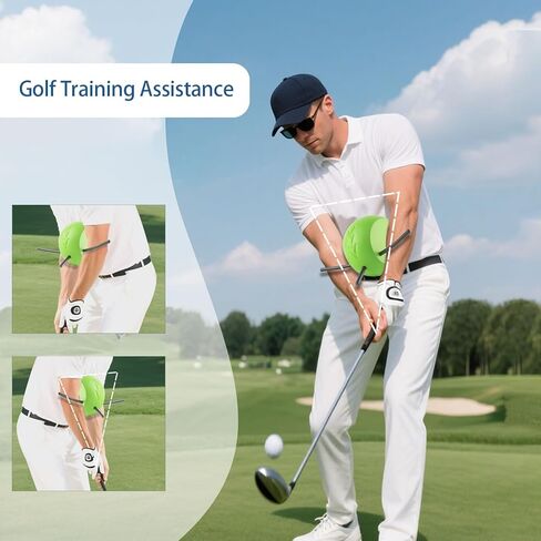 The Connector Golf Training Aid,Simple and Effective Training Tool,Golf Swing Trainer for Posture Correction Practice,Golf Training Aids Helps Train Proper Swing Mechanics,Arm Structure in Kuwait