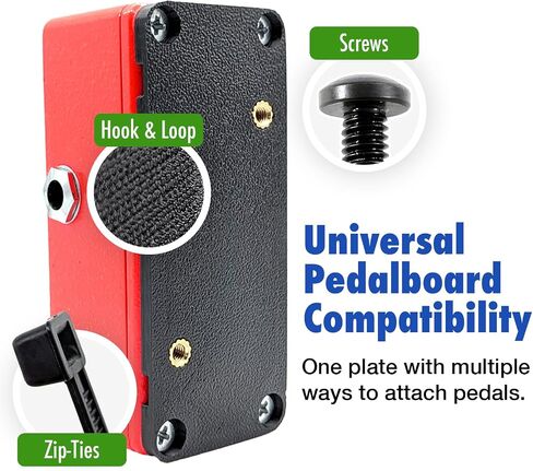 Pedal Mounting Plate – Fits Select Guitar Effects Pedals – Universal Pedalboard Compatibility Including Temple Audio Templeboards, Hook and Loop, Zip-Ties (Dunlop Cry Baby Wah) in Saudi Arabia