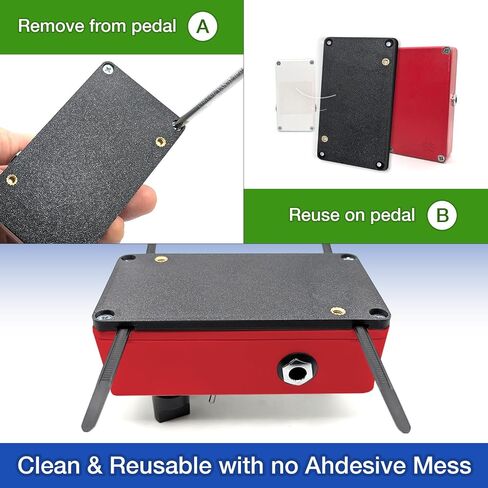 Pedal Mounting Plate – Fits Select Guitar Effects Pedals – Universal Pedalboard Compatibility Including Temple Audio Templeboards, Hook and Loop, Zip-Ties (Dunlop Cry Baby Wah) in Saudi Arabia