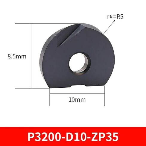 P3200 P3202 D10 (R5) ZP160 ZP35 معالجة الصلب السريعة قطع طحن القطع المقطوعة كاربايد إدراج 5pcs (P3200-D10-ZP35) in Kuwait